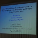 Visiting lecture, Dr.James (2010 SPIE President)